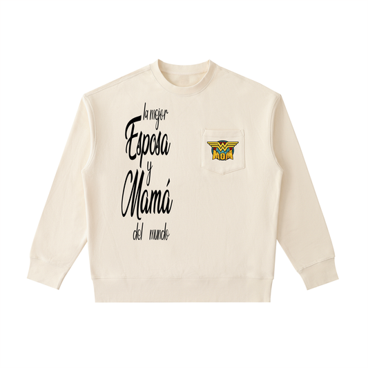 Heavyweight Patch Pocket Crewneck Sweatshirt