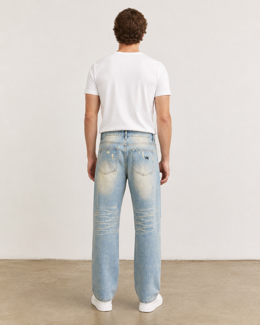 Raw Hem Denim Jeans