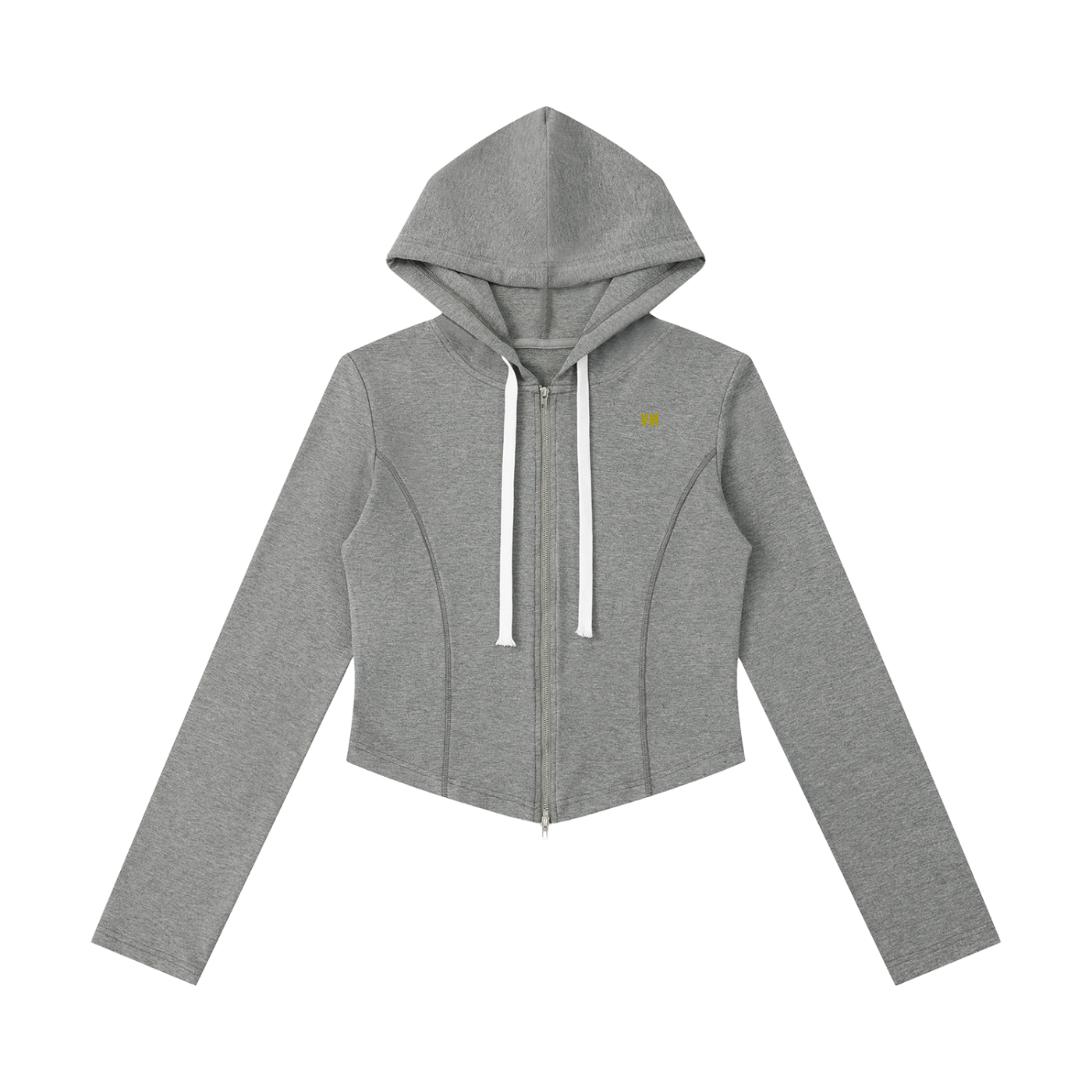 Women's Slim Cropped Full Zip Hoodie