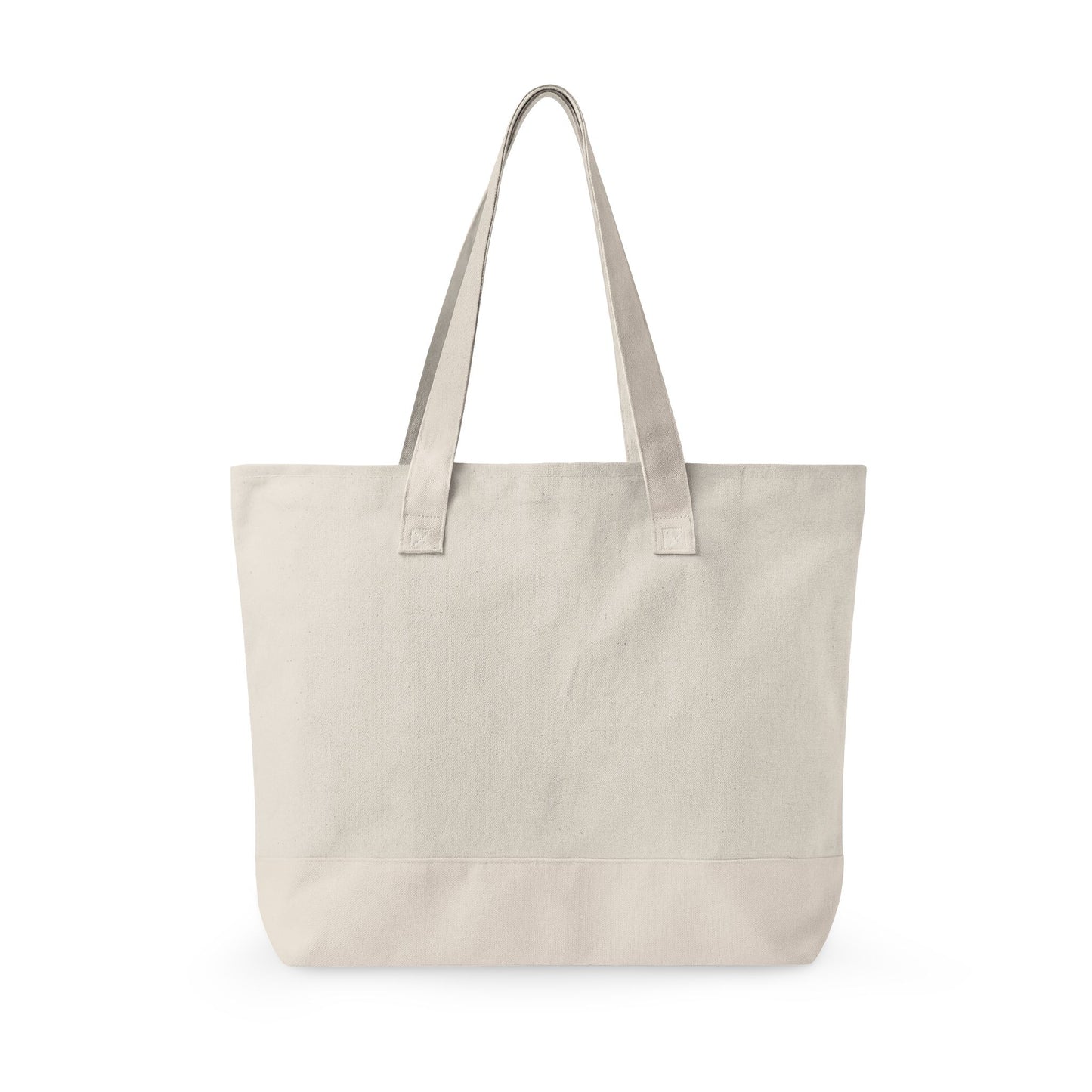 Canvas Tote Bag — Zippered Everyday Market Tote