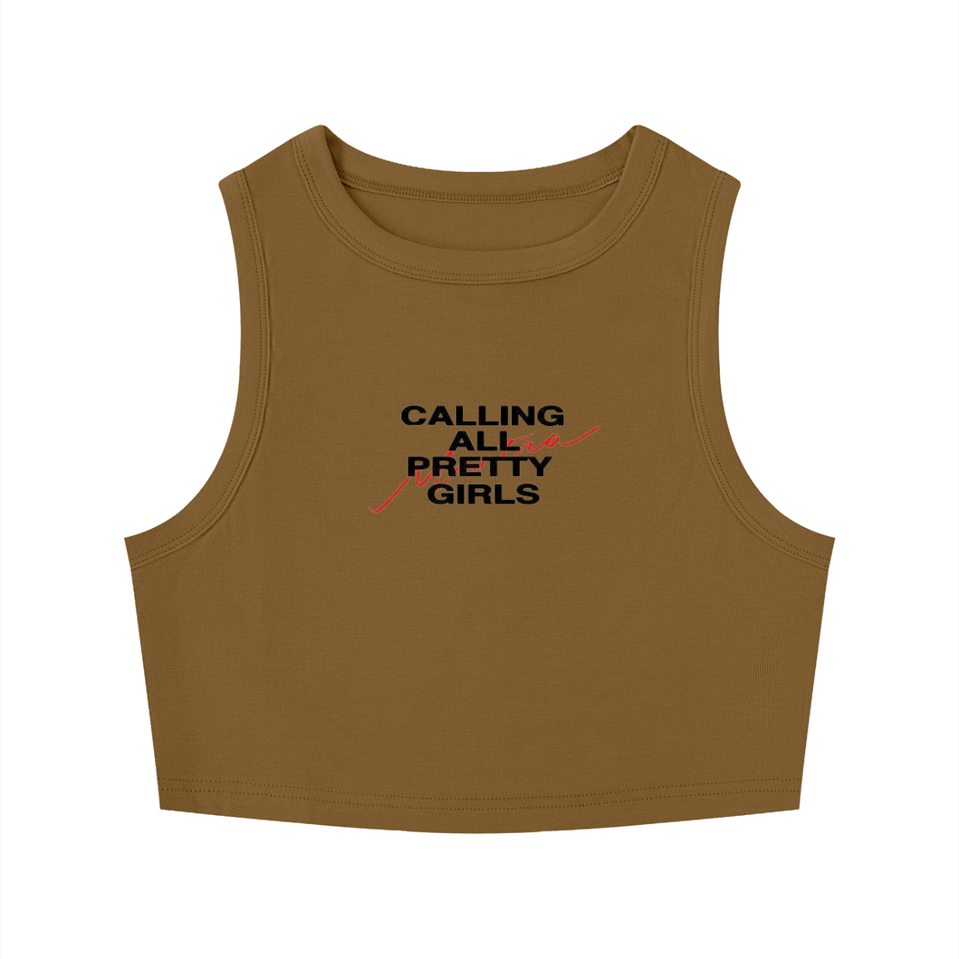 Women's Tight Crewneck Crop Tank Top