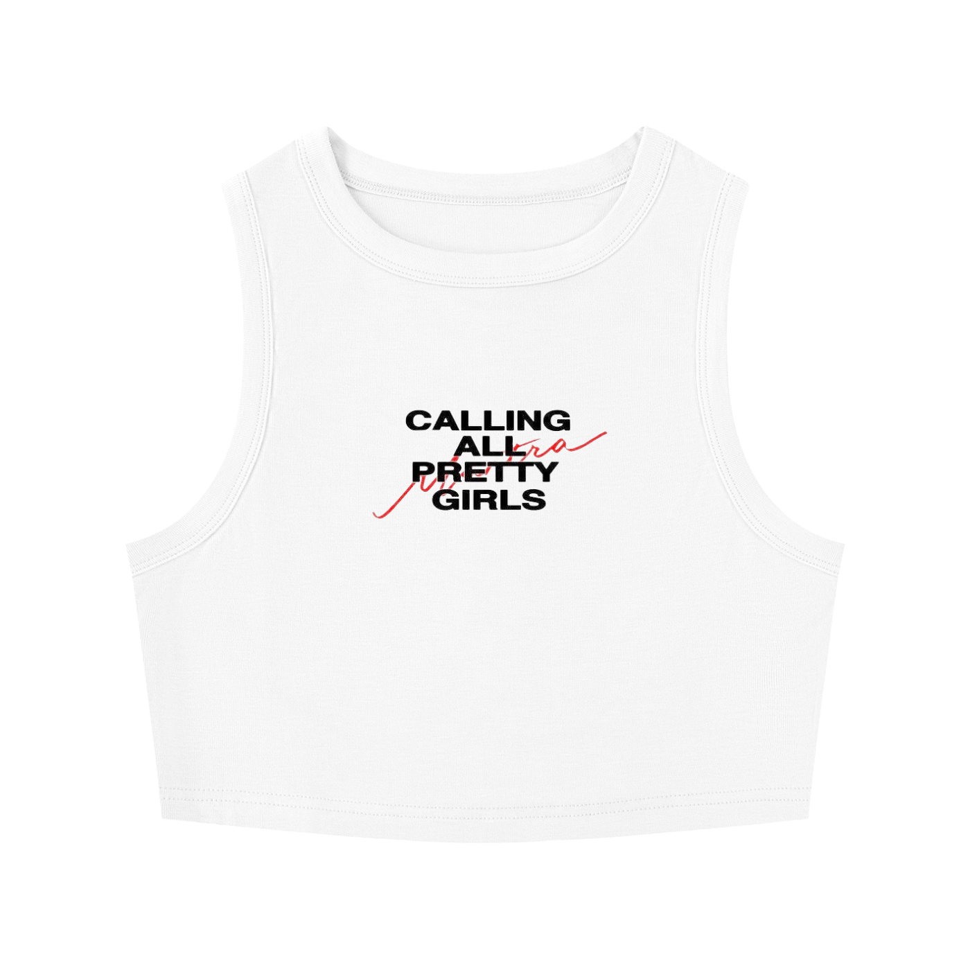 Women's Tight Crewneck Crop Tank Top