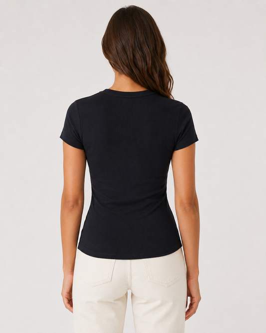 Original Bodycon Henley Shirt