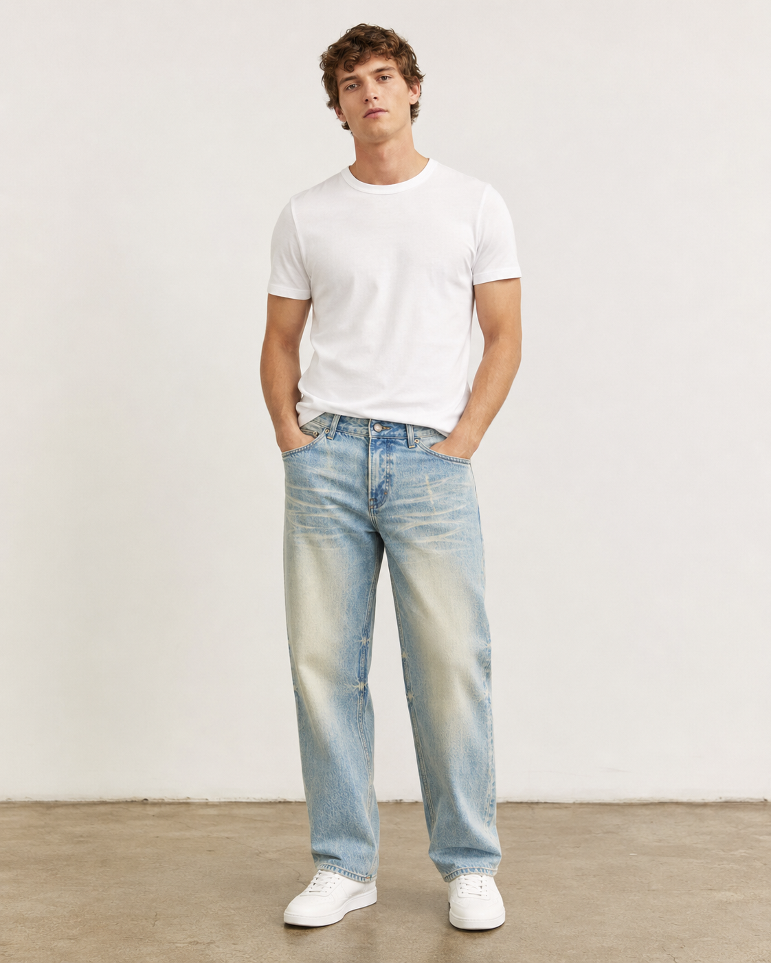 Raw Hem Denim Jeans