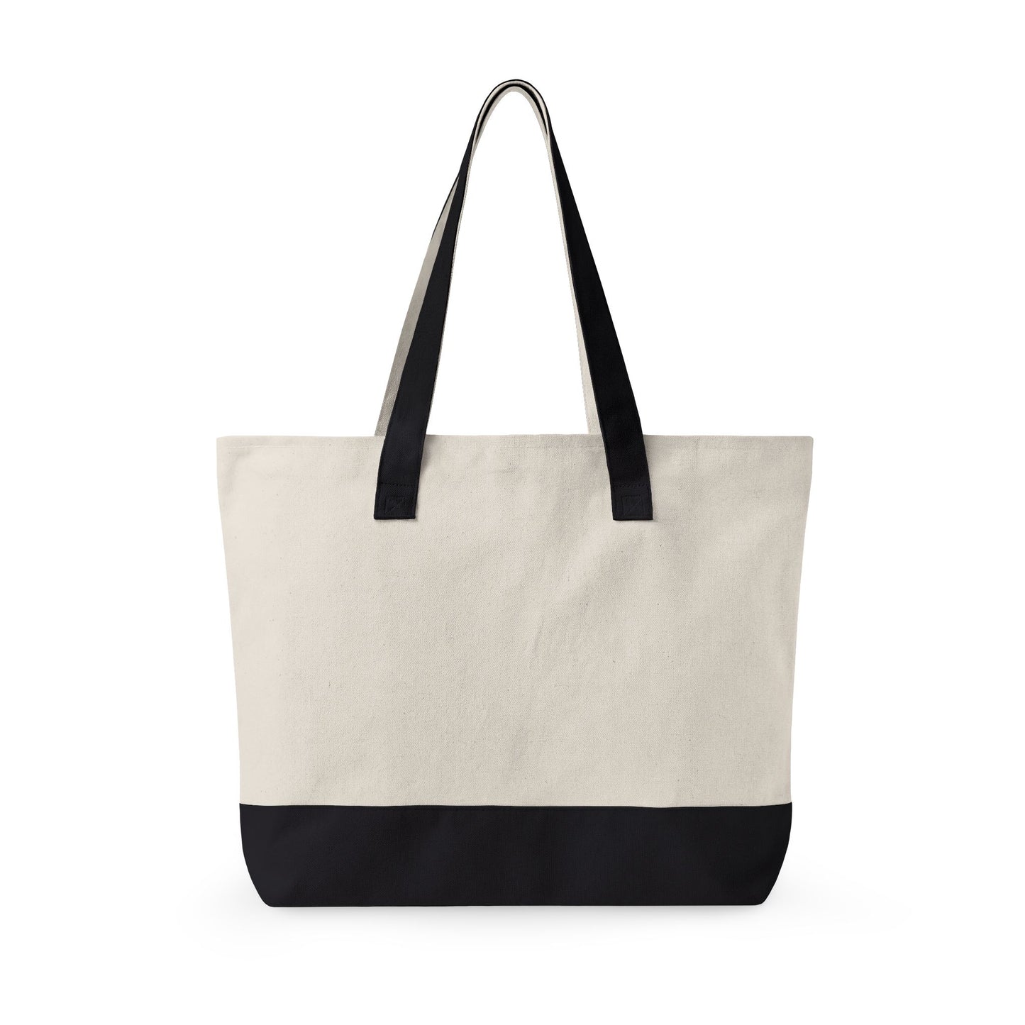 Canvas Tote Bag — Zippered Everyday Market Tote