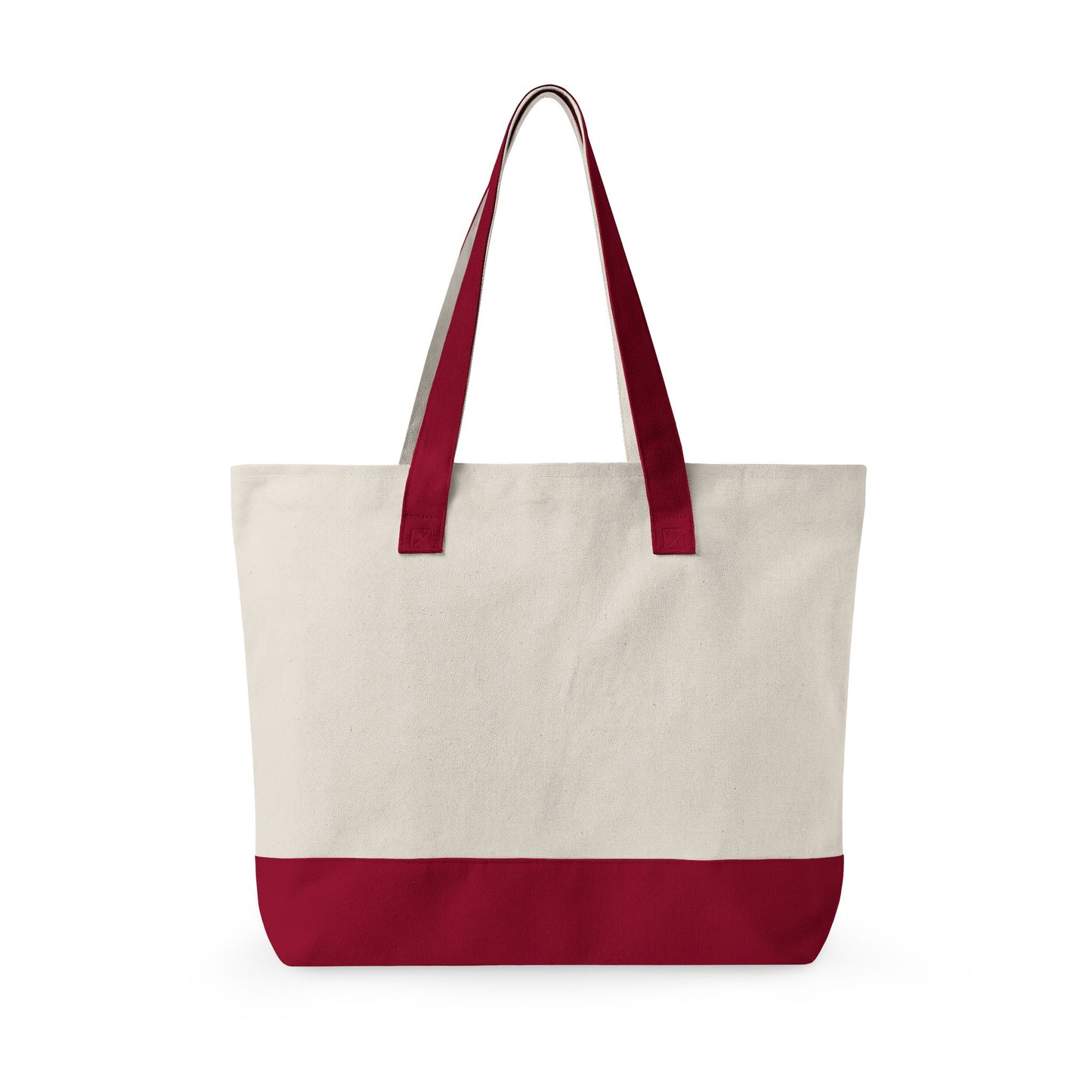 Canvas Tote Bag — Zippered Everyday Market Tote