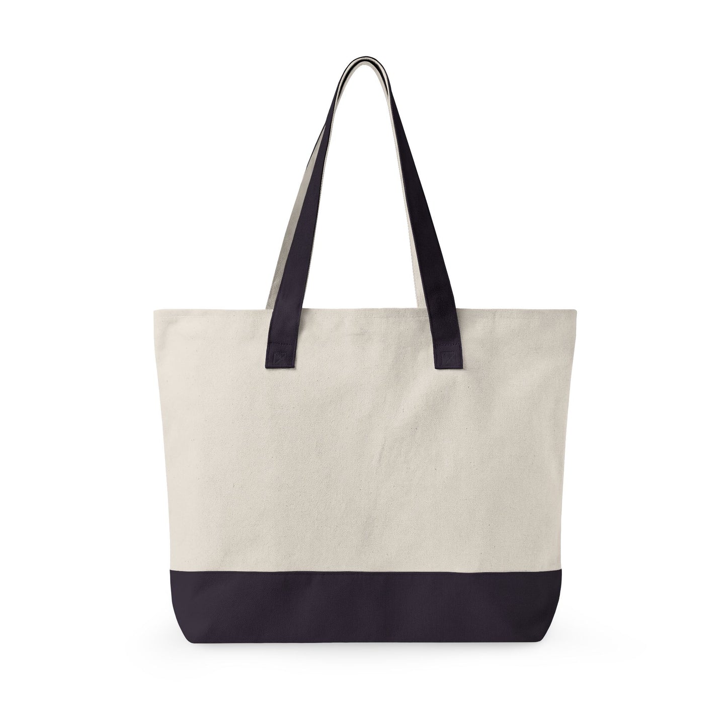 Canvas Tote Bag — Zippered Everyday Market Tote