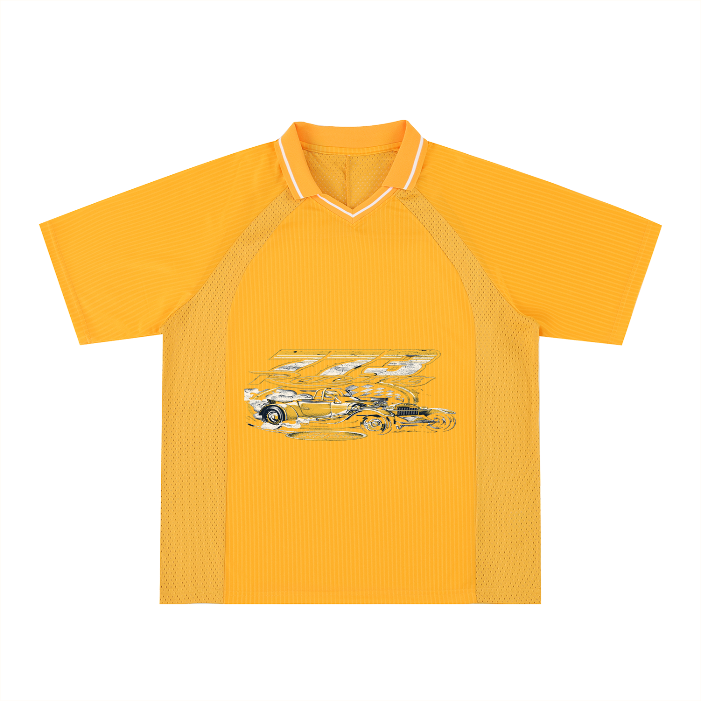 Striped V-Neck Soccer Jersey