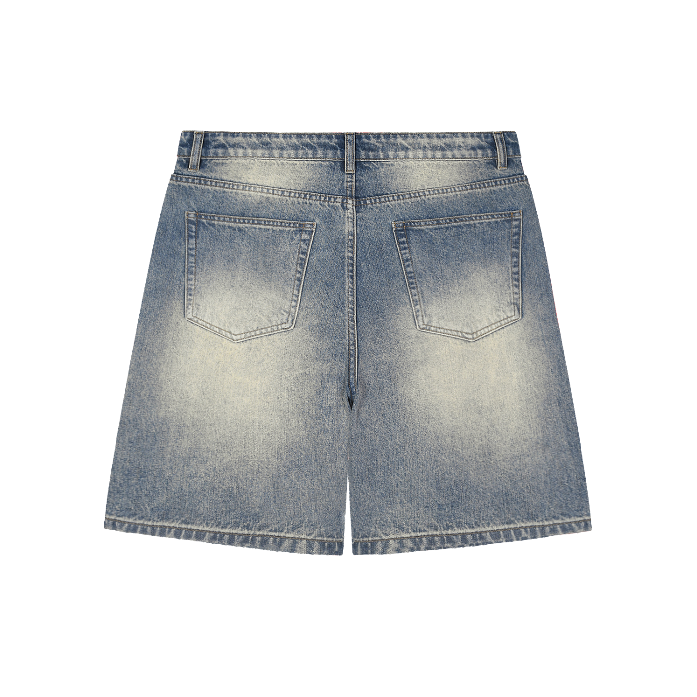 Faded Baggy Denim Shorts