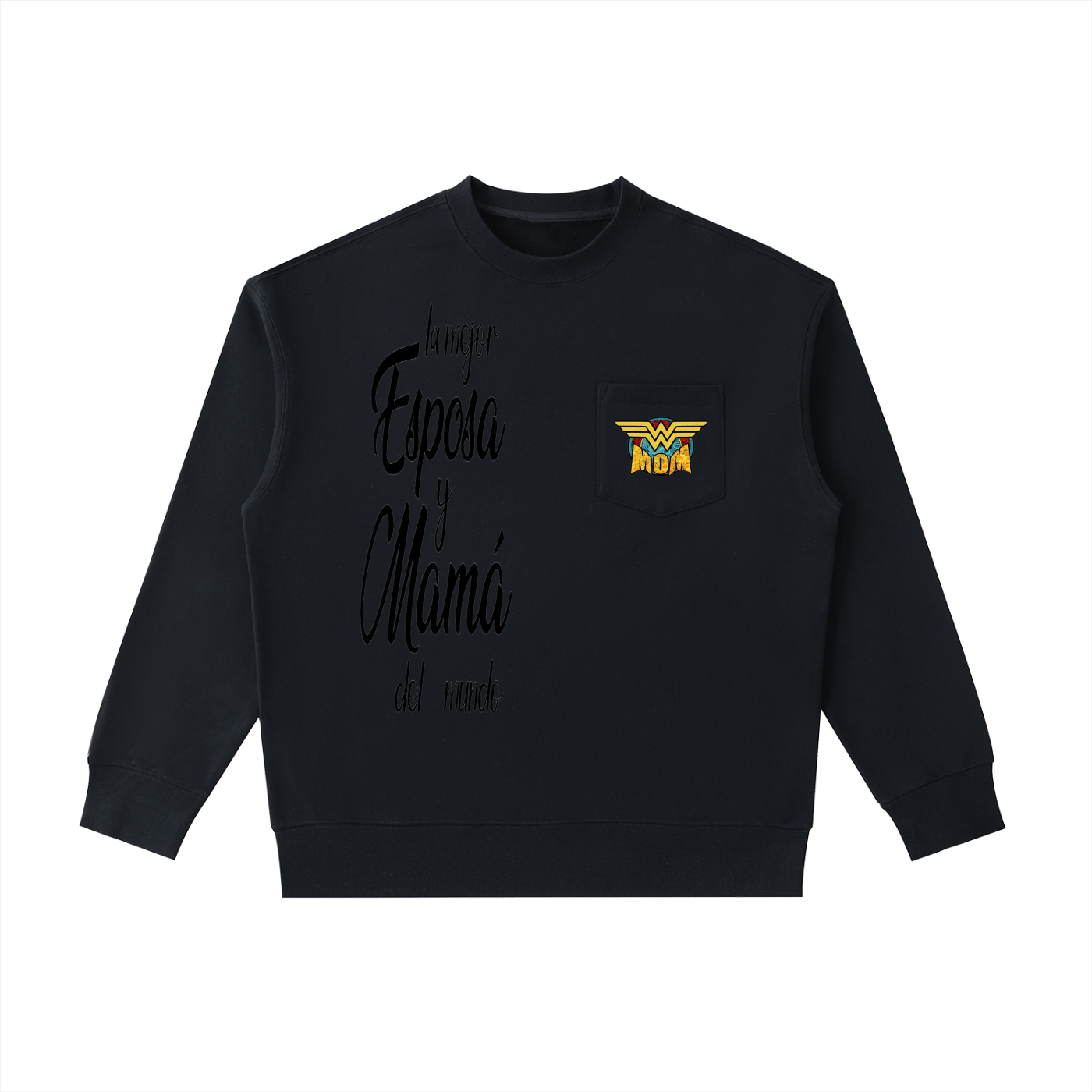 Heavyweight Patch Pocket Crewneck Sweatshirt