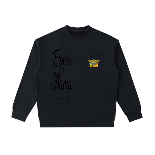 Heavyweight Patch Pocket Crewneck Sweatshirt