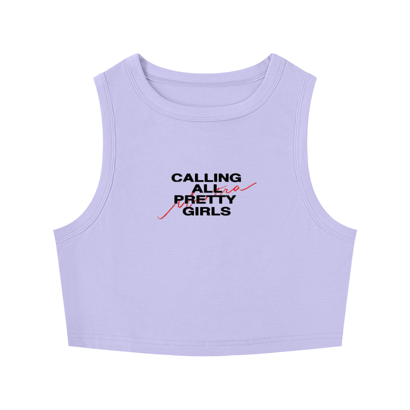 Women's Tight Crewneck Crop Tank Top