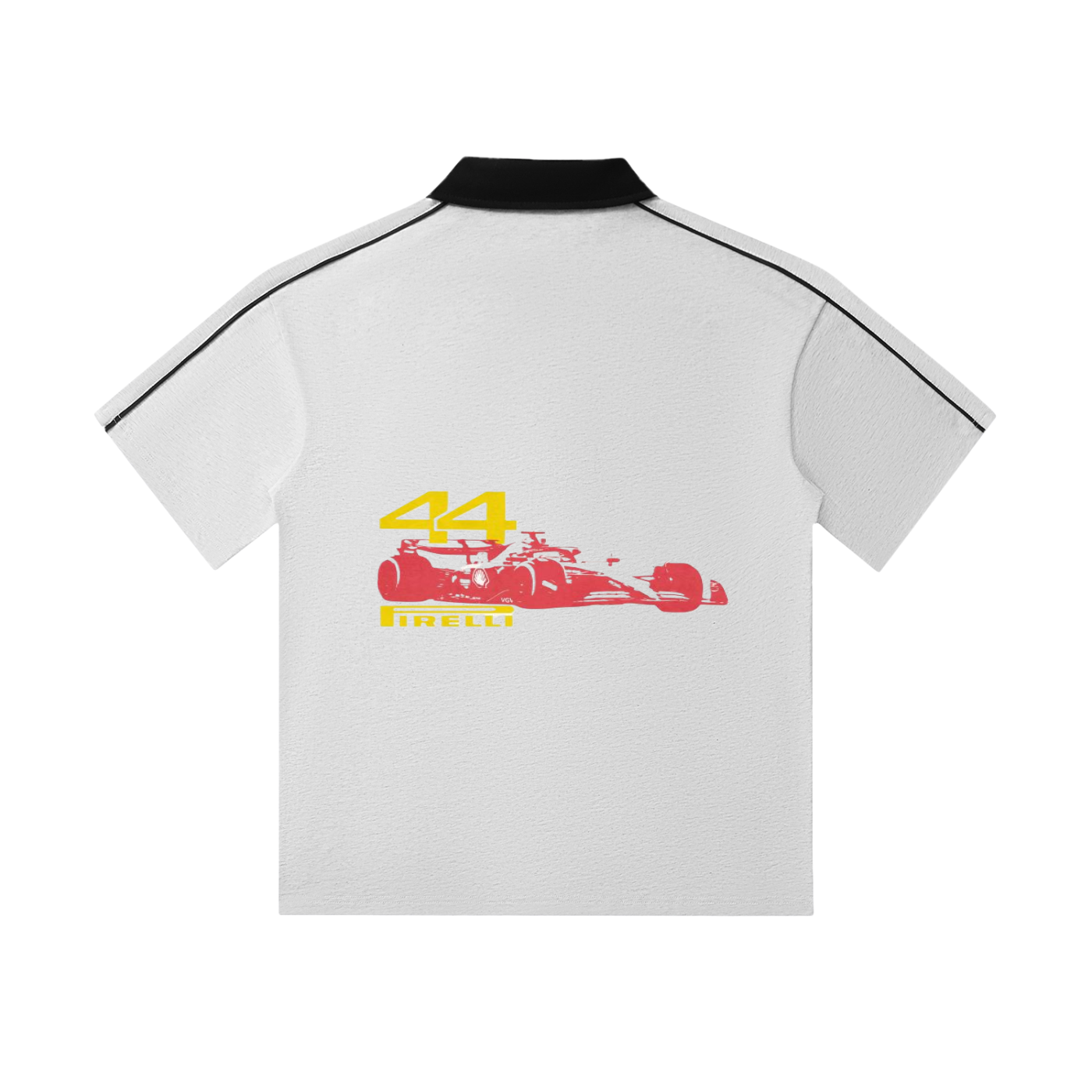 Contrast Collar Short-Sleeve Polo Shirt