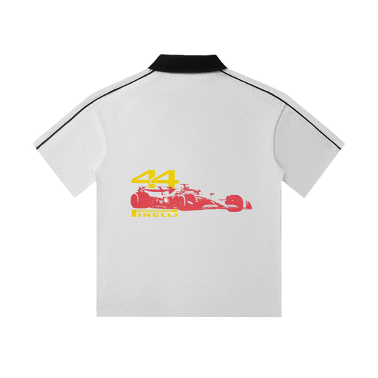 Contrast Collar Short-Sleeve Polo Shirt