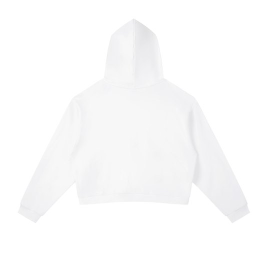 Contrast Side Stripe Cropped Hoodie