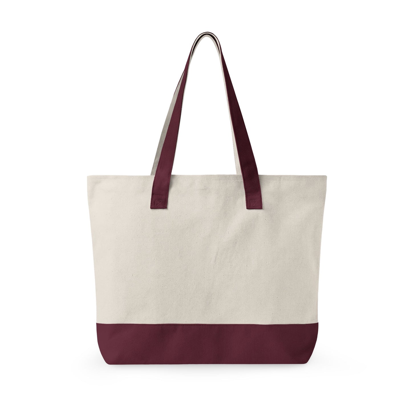 Canvas Tote Bag — Zippered Everyday Market Tote