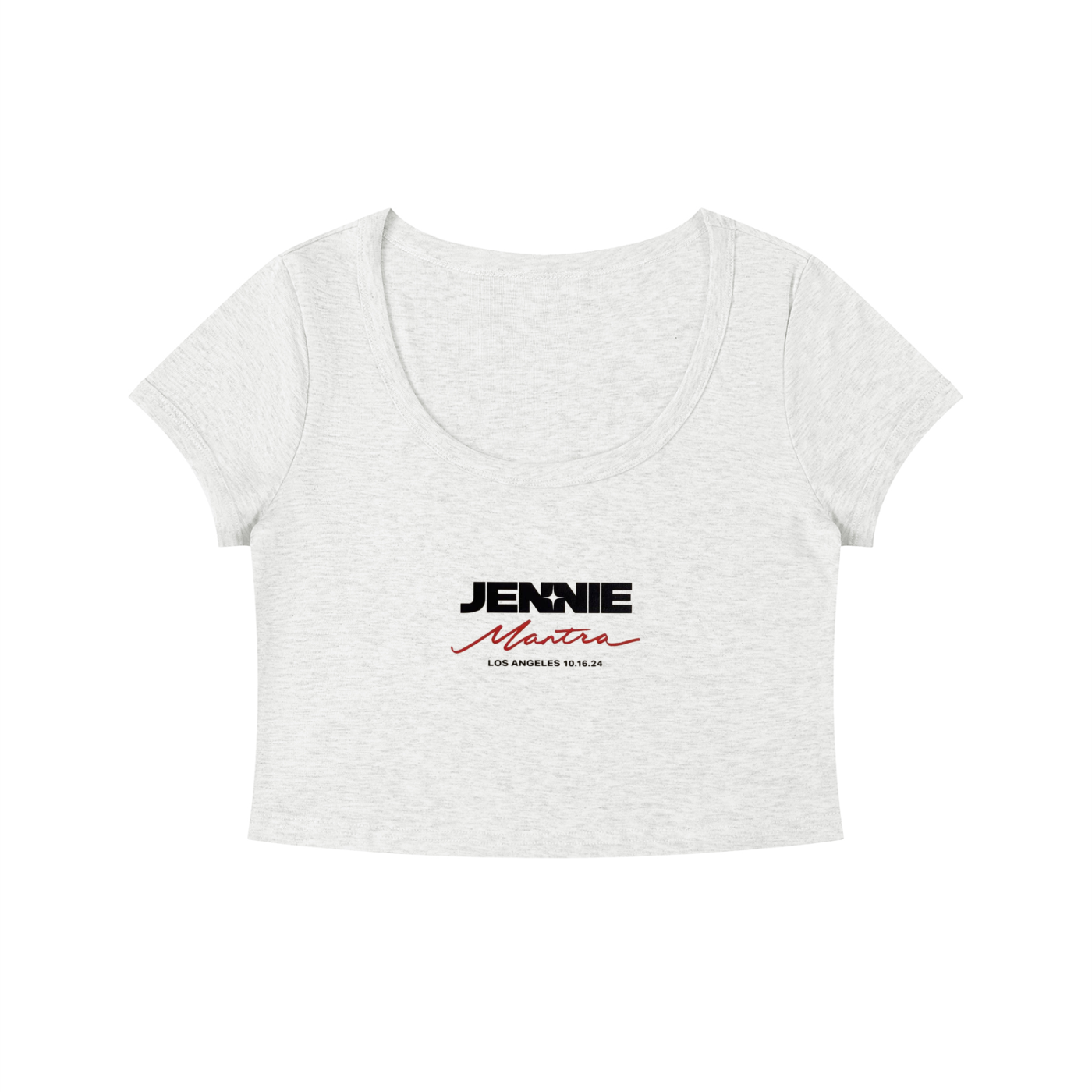 Women's Solid Color Slim Crop T-Shirt