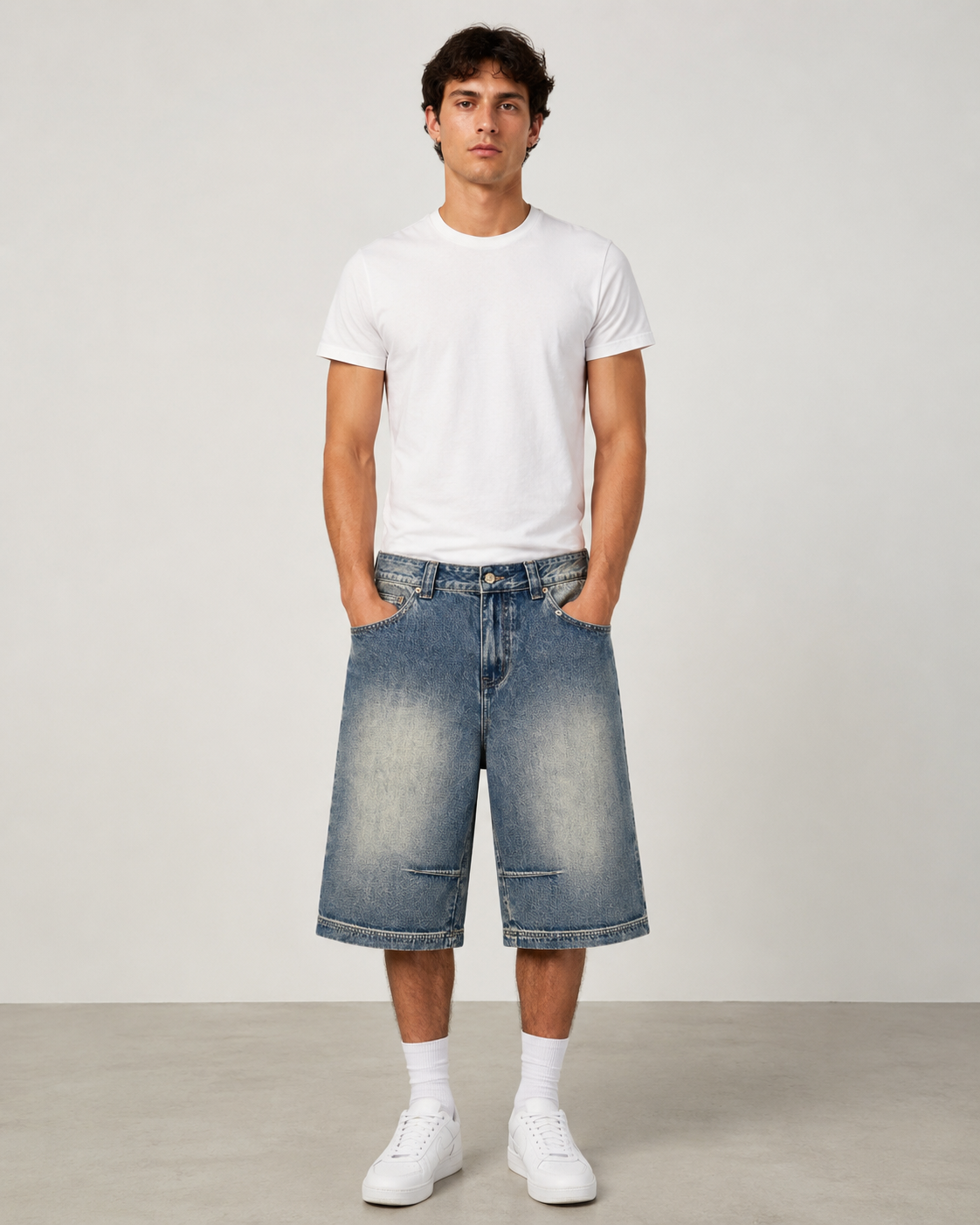 Baggy Denim Shorts