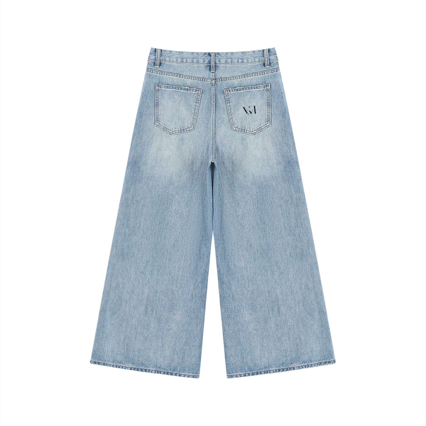 Distressed Wide Jeans