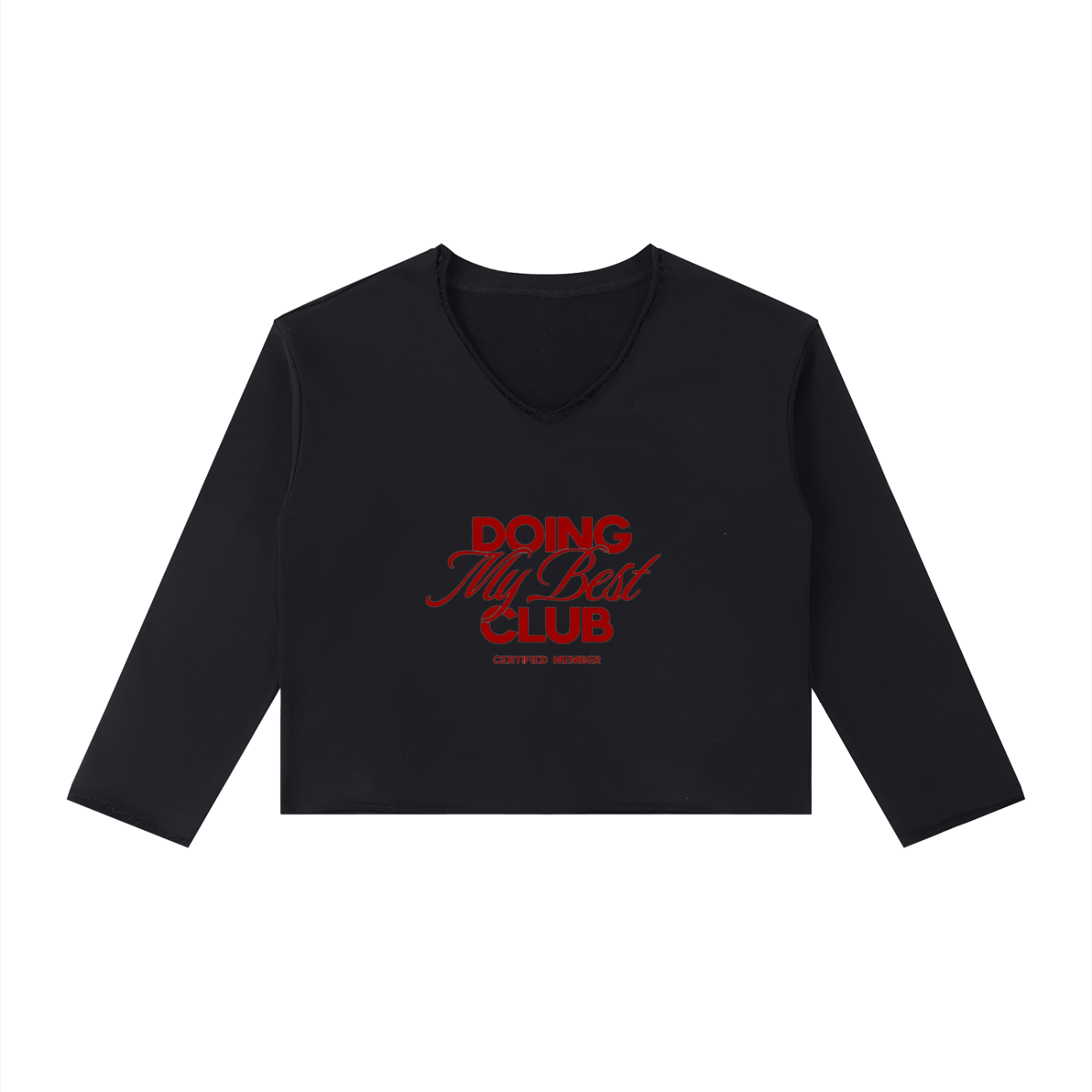 Women's Raw Hem Long Sleeve T-Shirt