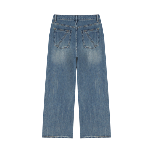 Wash Wide Leg Jeans