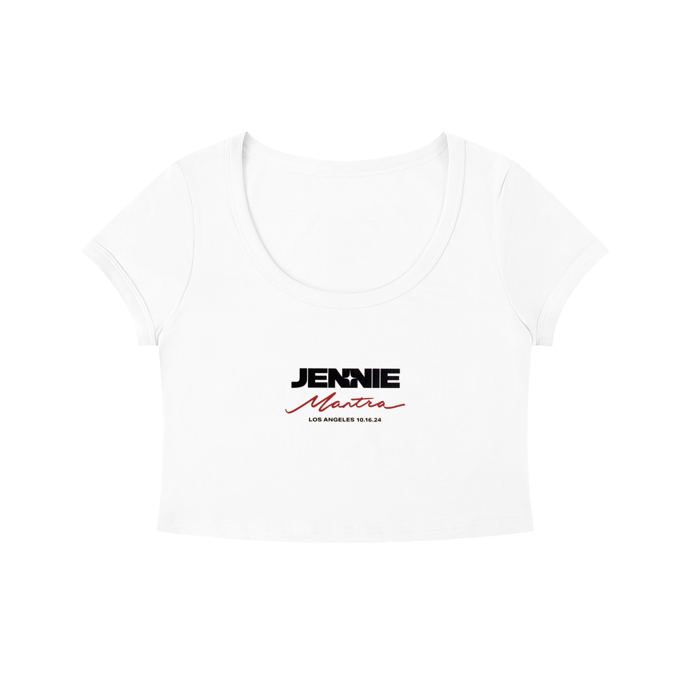 Women's Solid Color Slim Crop T-Shirt
