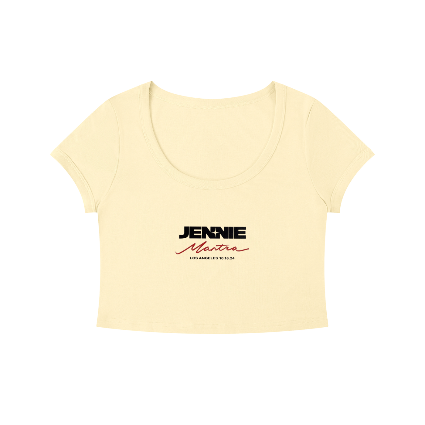 Women's Solid Color Slim Crop T-Shirt